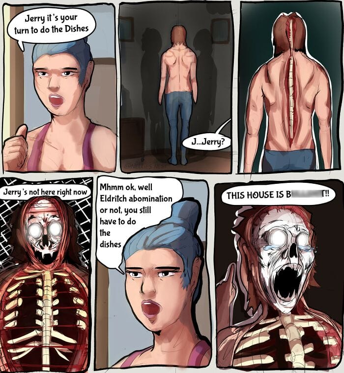 Funny Nellies Nest comics strip about the chaos of moving houses.