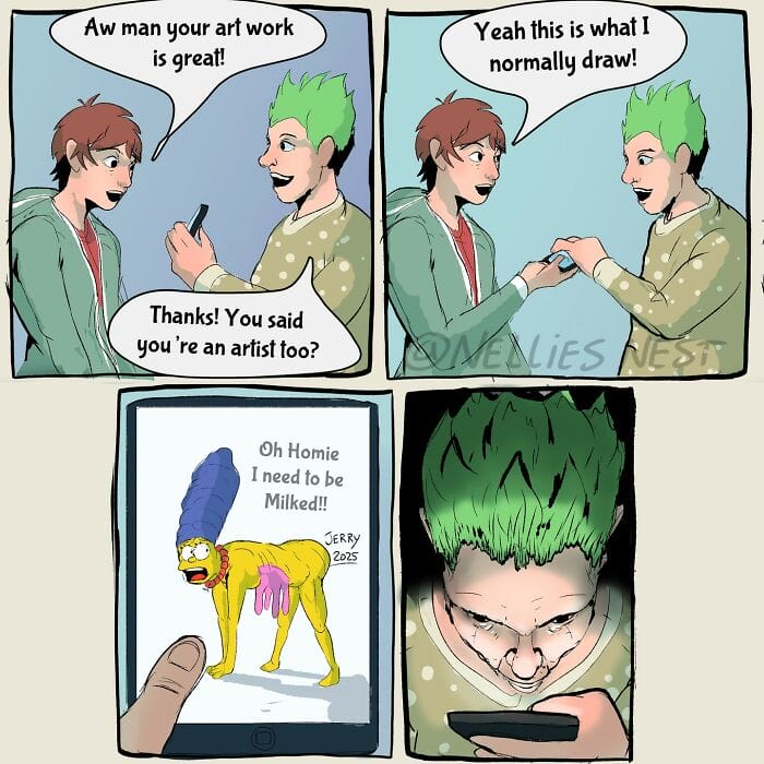 Funny Nellies Nest comics strip about the chaos of moving houses.